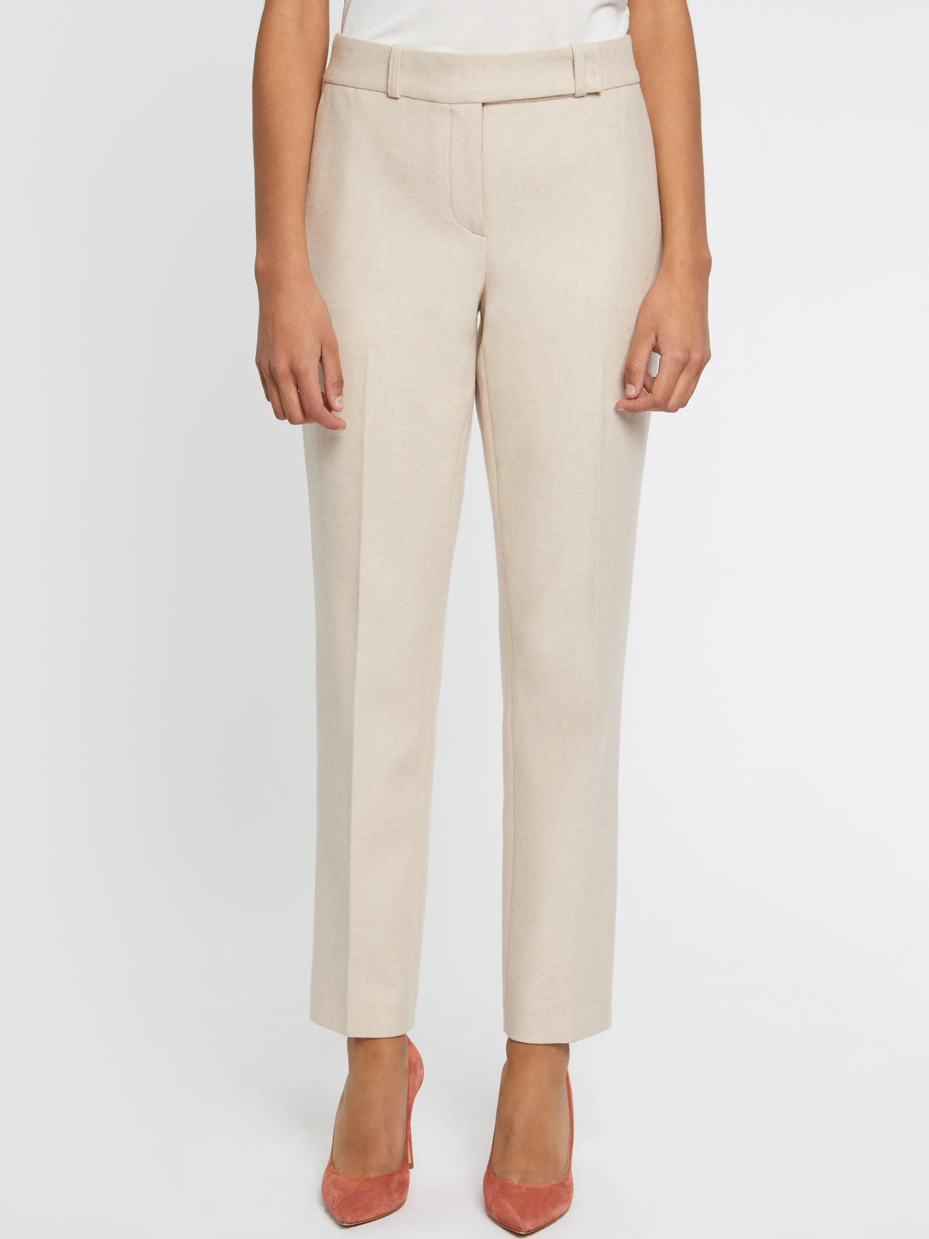 Paule Ka Pantalon Cigarette En Flanelle<Femme Pantalons Et Combinaisons