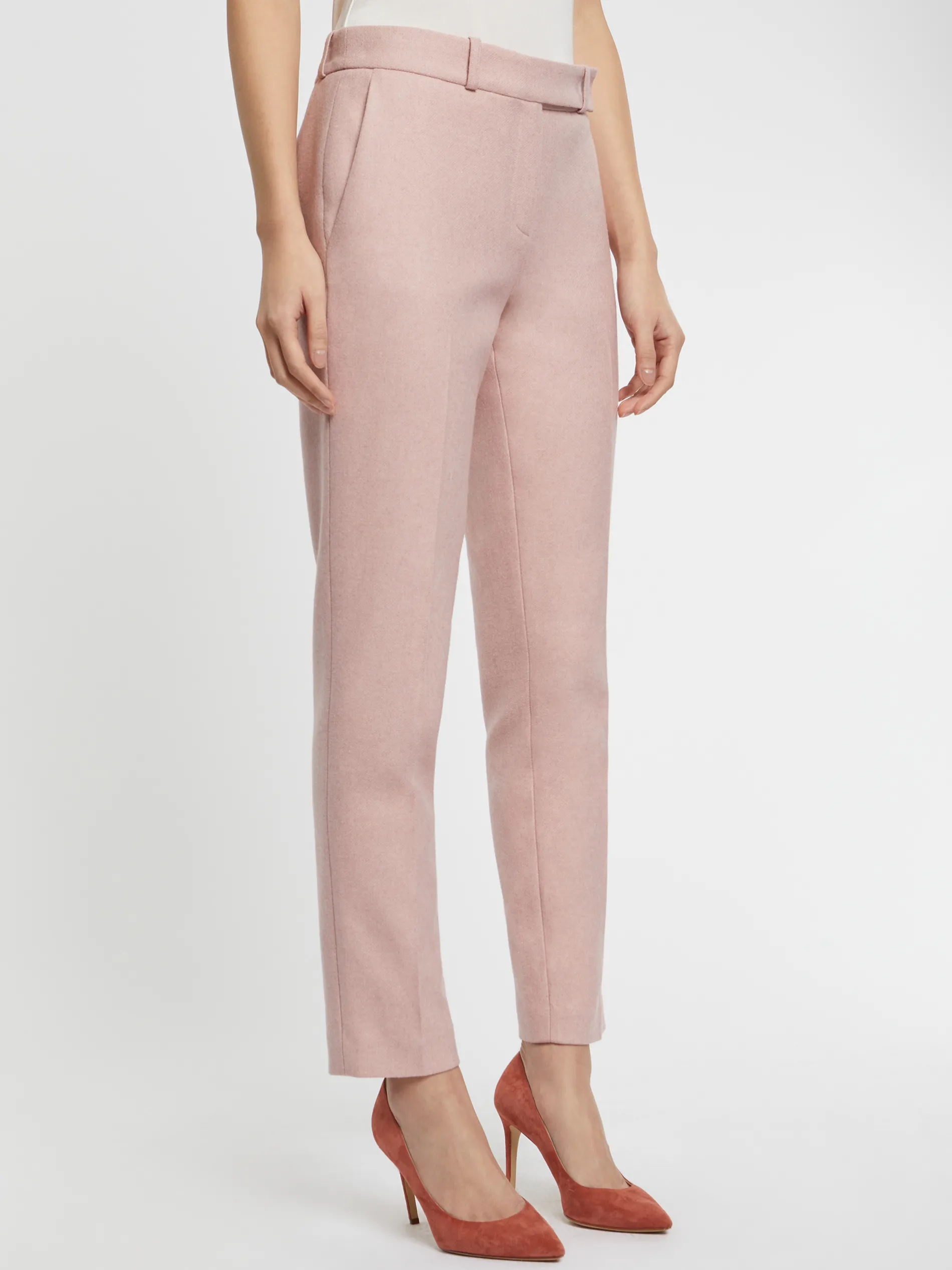 Paule Ka Pantalon Cigarette En Flanelle<Femme Pantalons Et Combinaisons