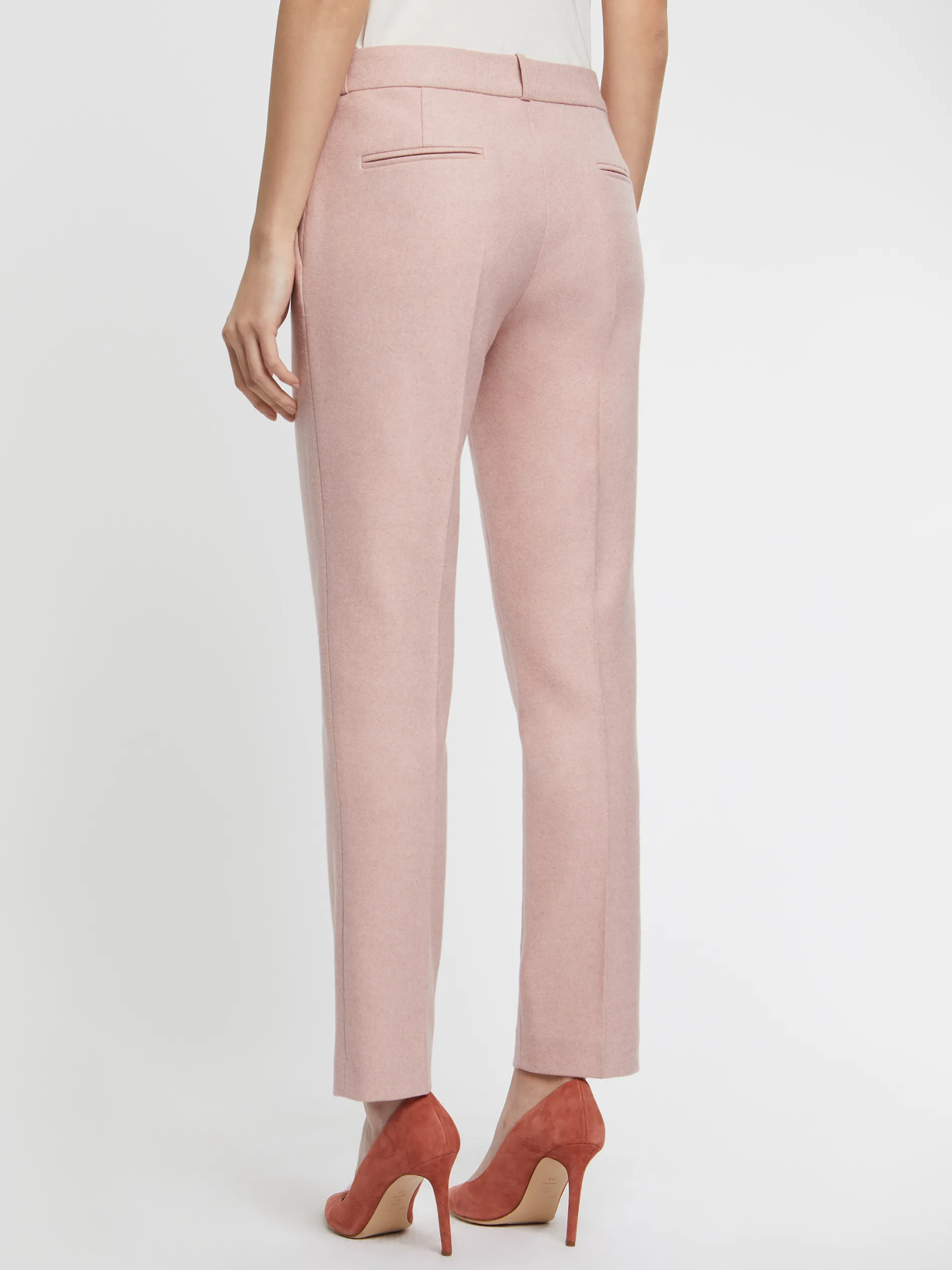 Paule Ka Pantalon Cigarette En Flanelle<Femme Pantalons Et Combinaisons