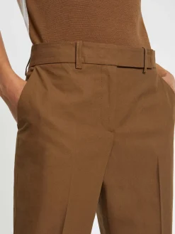 Paule Ka Pantalon Cigarette En Gabardine De Coton<Femme Pantalons Et Combinaisons