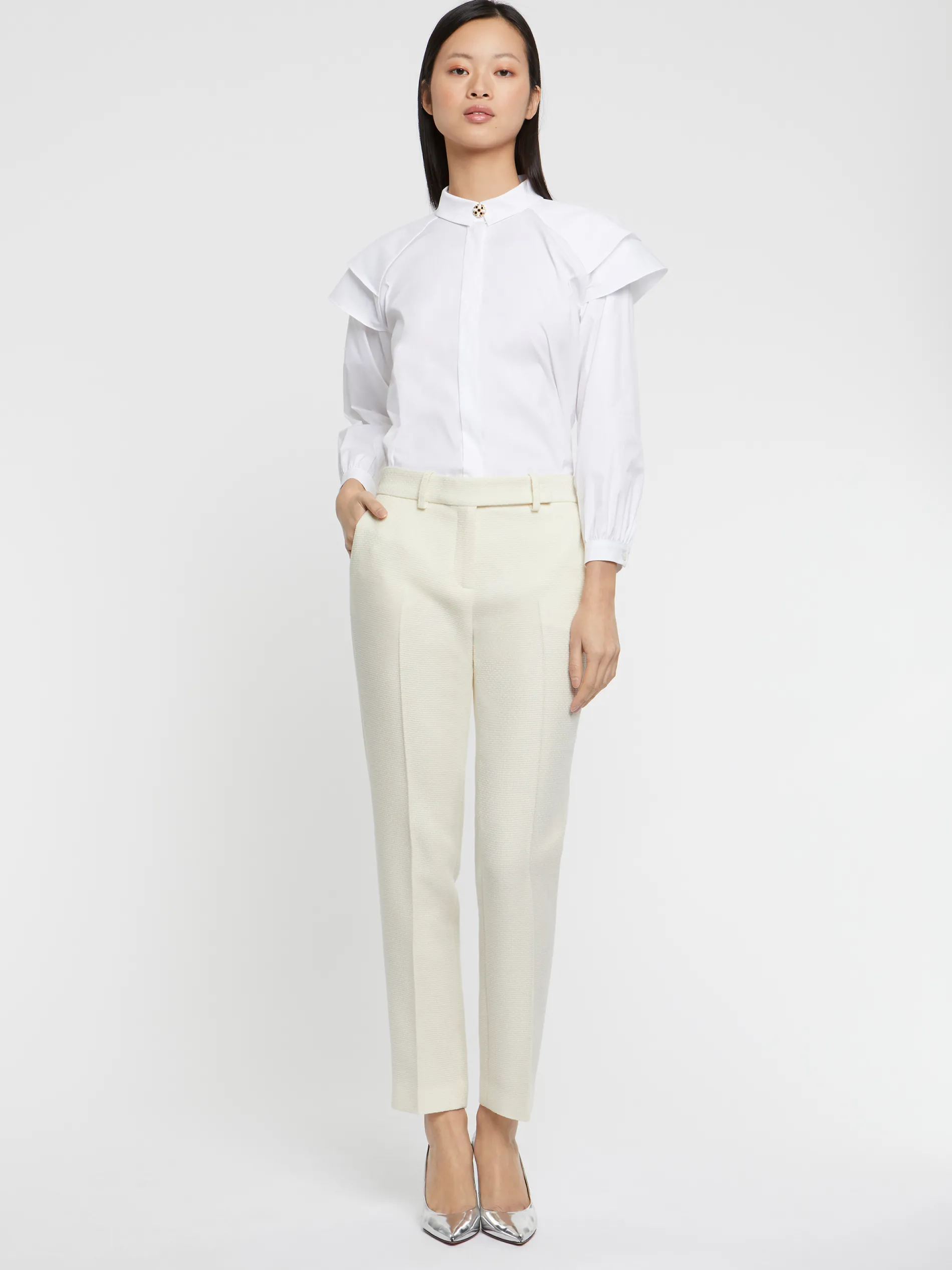Paule Ka Pantalon Cigarette En Laine<Femme Pantalons Et Combinaisons