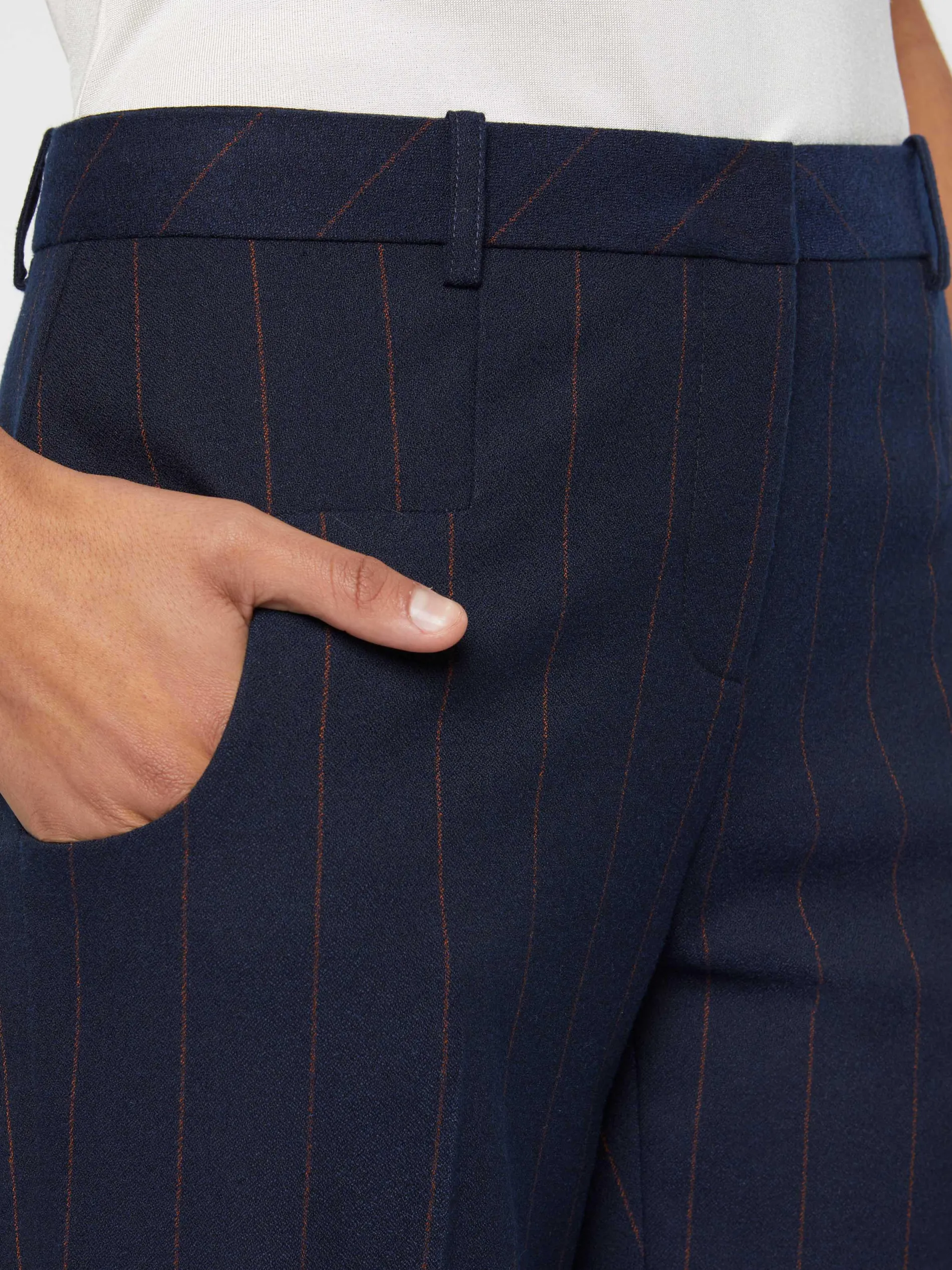 Paule Ka Pantalon Cigarette Raye<Femme Pantalons Et Combinaisons