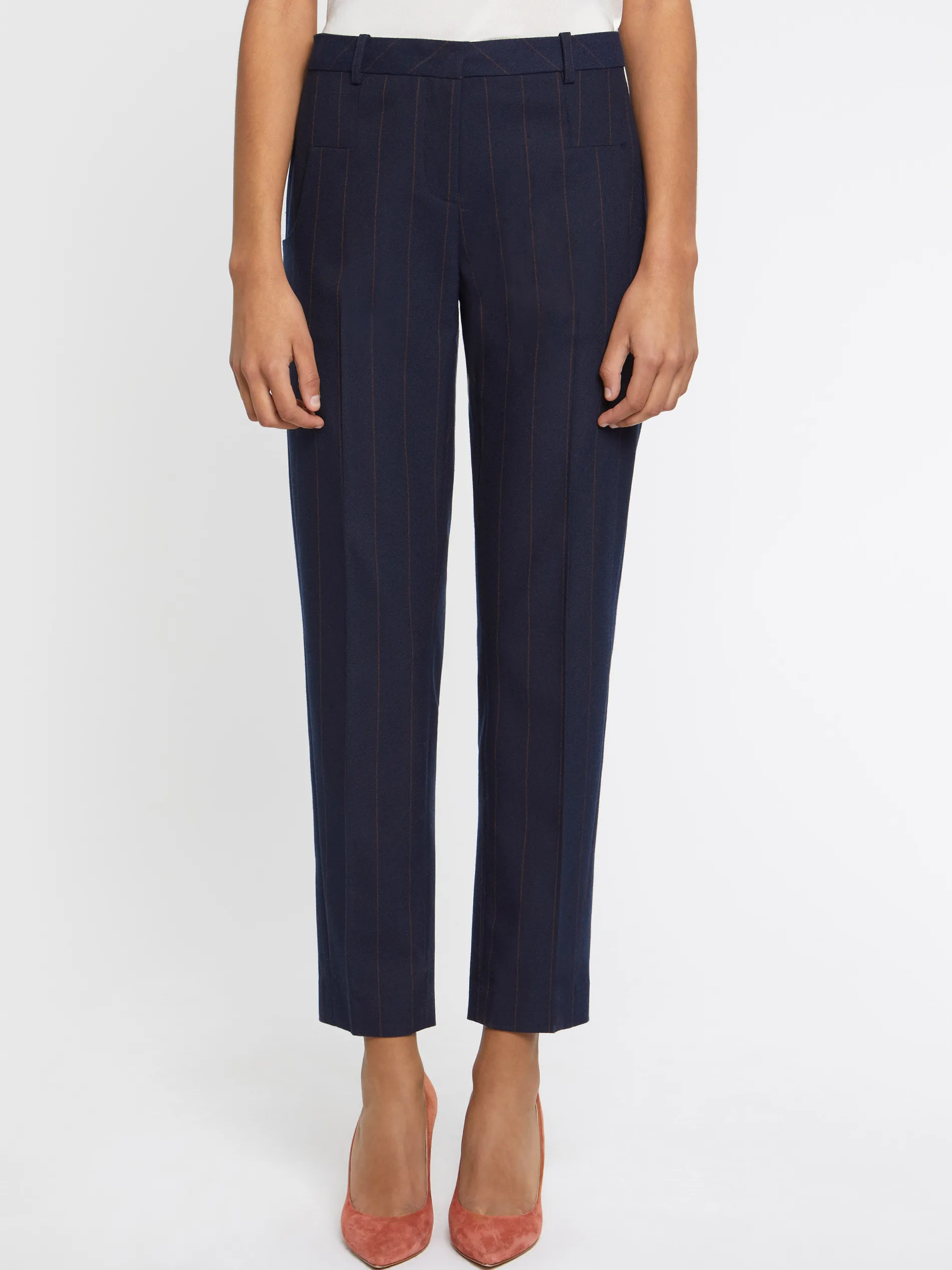 Paule Ka Pantalon Cigarette Raye<Femme Pantalons Et Combinaisons