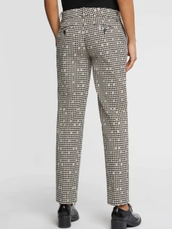 Paule Ka Pantalon Droit A Motif Pied-De-Coq<Femme Pantalons Et Combinaisons