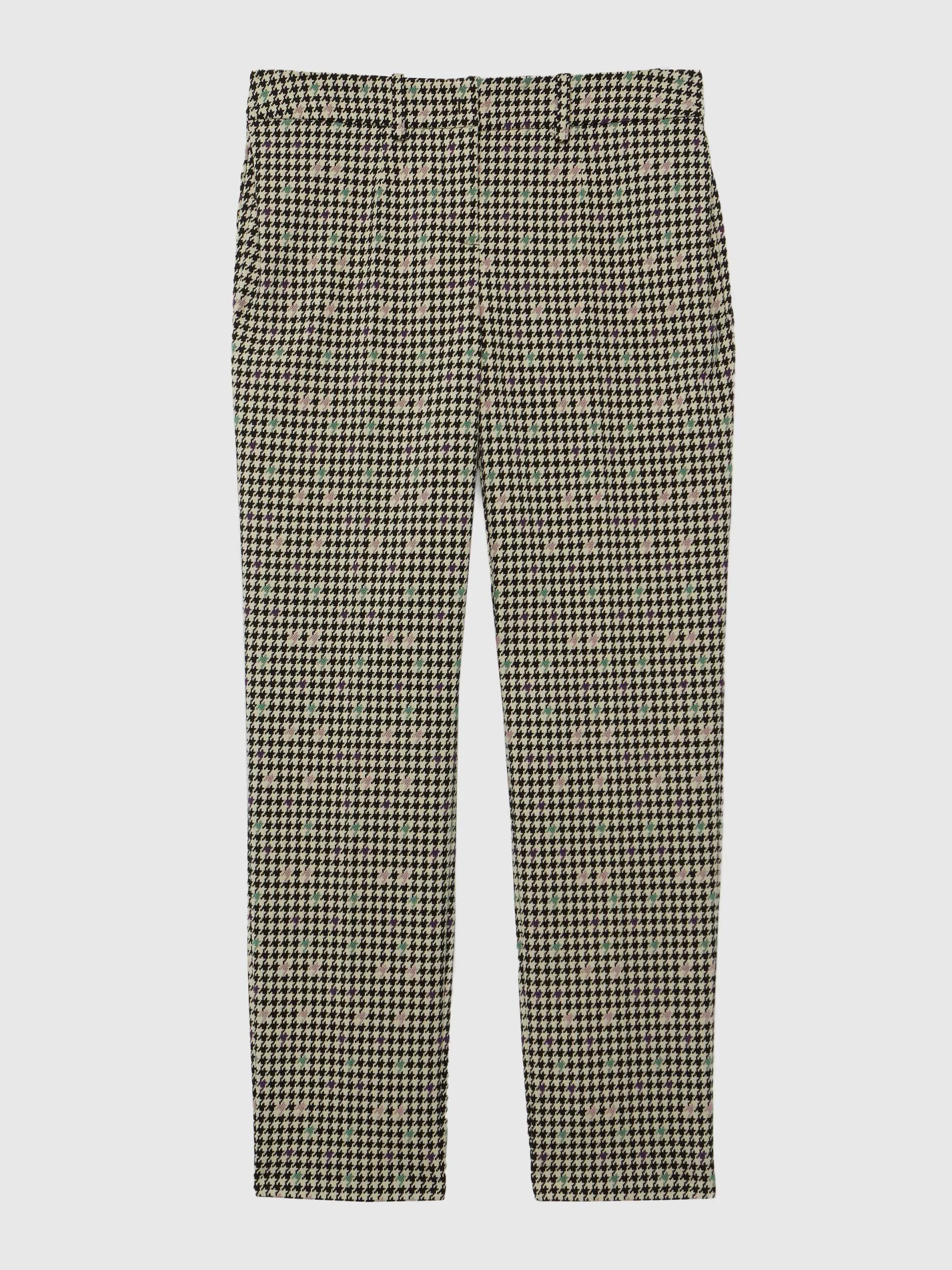Paule Ka Pantalon Droit A Motif Pied-De-Coq<Femme Pantalons Et Combinaisons