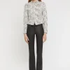 Paule Ka Pantalon Evase En Cuir D'Agneau Stretch<Femme Pantalons Et Combinaisons