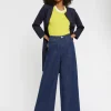 Paule Ka Pantalon Evase Extra Large En Denim<Femme Pantalons Et Combinaisons