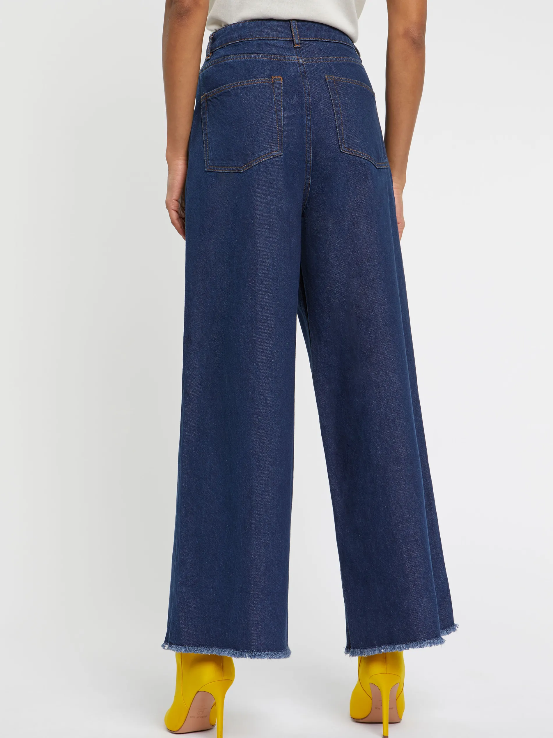 Paule Ka Pantalon Evase Extra Large En Denim<Femme Pantalons Et Combinaisons