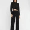 Paule Ka Pantalon Fendu Coupe Flare En Jersey<Femme Pantalons Et Combinaisons
