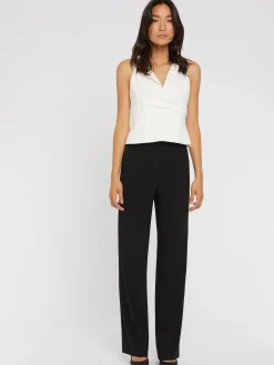 Paule Ka Pantalon Fluide En Crepe Envers Satin<Femme Pantalons Et Combinaisons