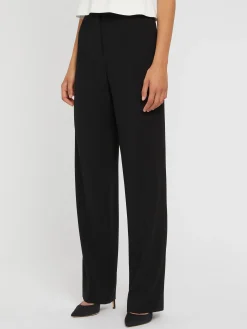 Paule Ka Pantalon Fluide En Crepe Envers Satin<Femme Pantalons Et Combinaisons