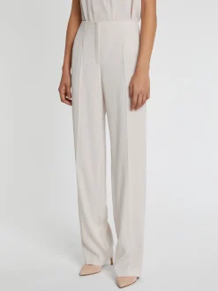 Paule Ka Pantalon Fluide En Crepe Envers Satin<Femme Pantalons Et Combinaisons