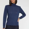 Paule Ka Pull Col Roule A Festons En Laine Et Lurex<Femme Pulls Et Cardigans