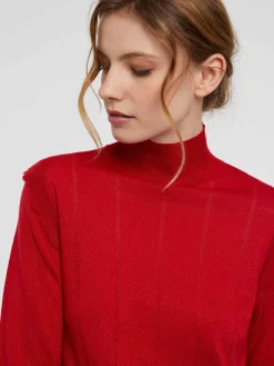 Paule Ka Pull Col Roule A Festons En Laine Et Lurex<Femme Pulls Et Cardigans