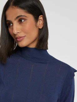 Paule Ka Pull Col Roule A Festons En Laine Et Lurex<Femme Pulls Et Cardigans