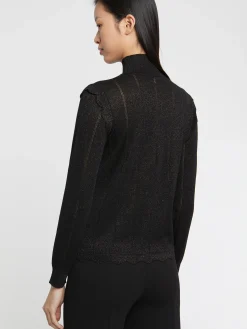 Paule Ka Pull Col Roule A Festons En Laine Et Lurex<Femme Pulls Et Cardigans