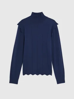 Paule Ka Pull Col Roule A Festons En Laine Et Lurex<Femme Pulls Et Cardigans