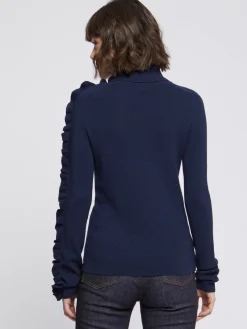 Paule Ka Pull Col Roule A Volants En Laine Merinos<Femme Pulls Et Cardigans