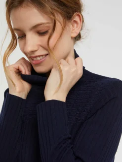 Paule Ka Pull Col Roule En Laine En Maille Cotelee<Femme Pulls Et Cardigans