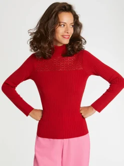 Paule Ka Pull Col Roule En Laine En Maille Cotelee<Femme Pulls Et Cardigans