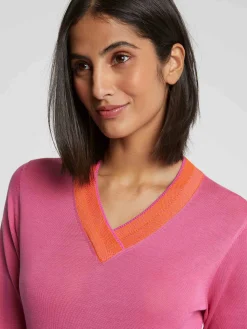 Paule Ka Pull Col V A Chevrons<Femme Pulls Et Cardigans