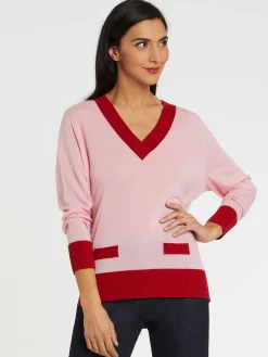 Paule Ka Pull Col V En Laine Merinos<Femme Pulls Et Cardigans