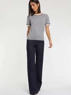 Paule Ka Pull Manches Courtes En Laine Et Cachemire<Femme Pulls Et Cardigans