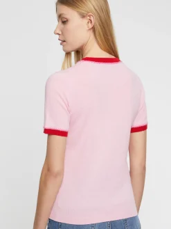 Paule Ka Pull Manches Courtes En Laine Et Cachemire<Femme Pulls Et Cardigans
