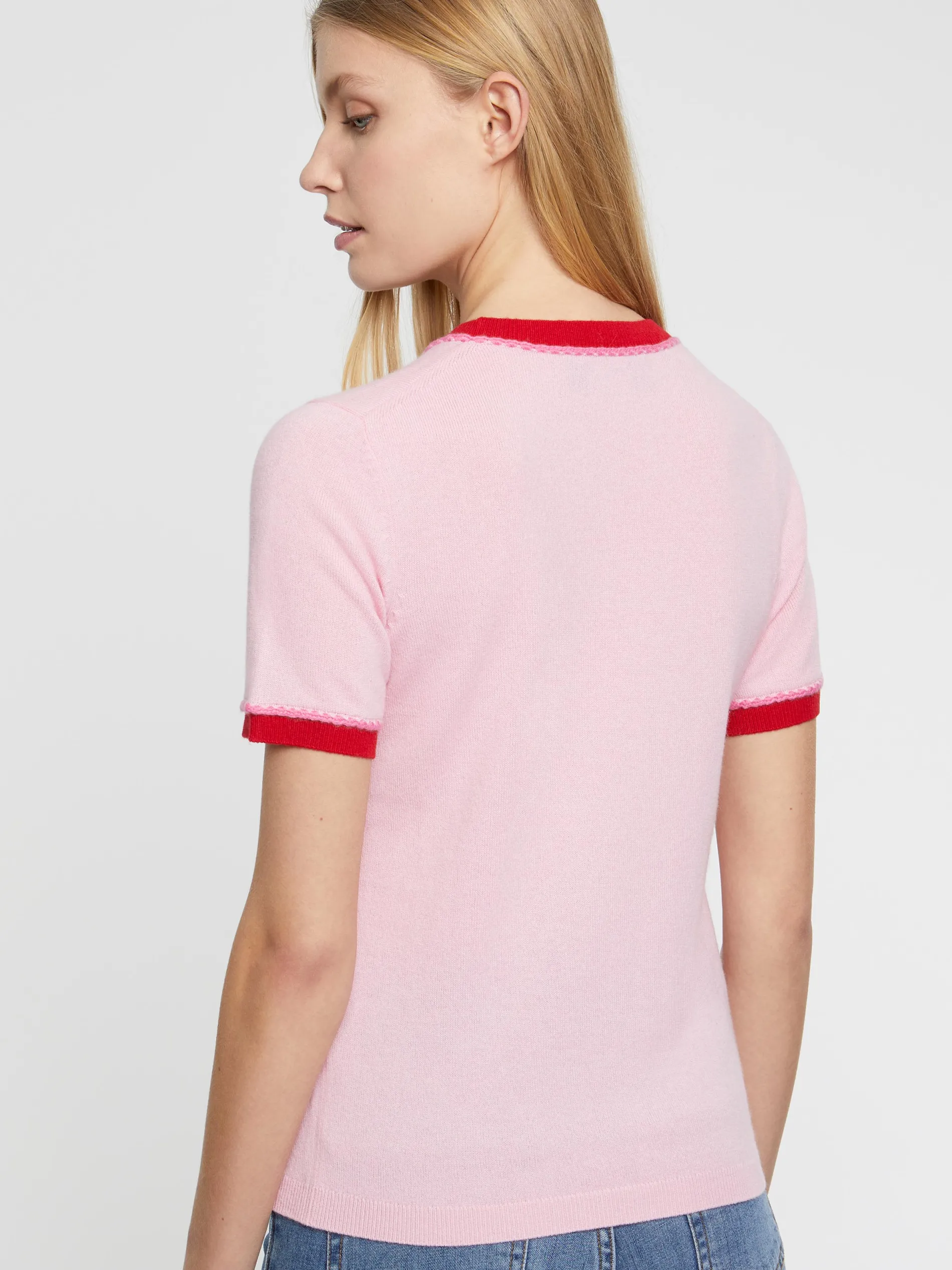 Paule Ka Pull Manches Courtes En Laine Et Cachemire<Femme Pulls Et Cardigans