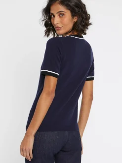 Paule Ka Pull Manches Courtes En Laine Et Cachemire<Femme Pulls Et Cardigans