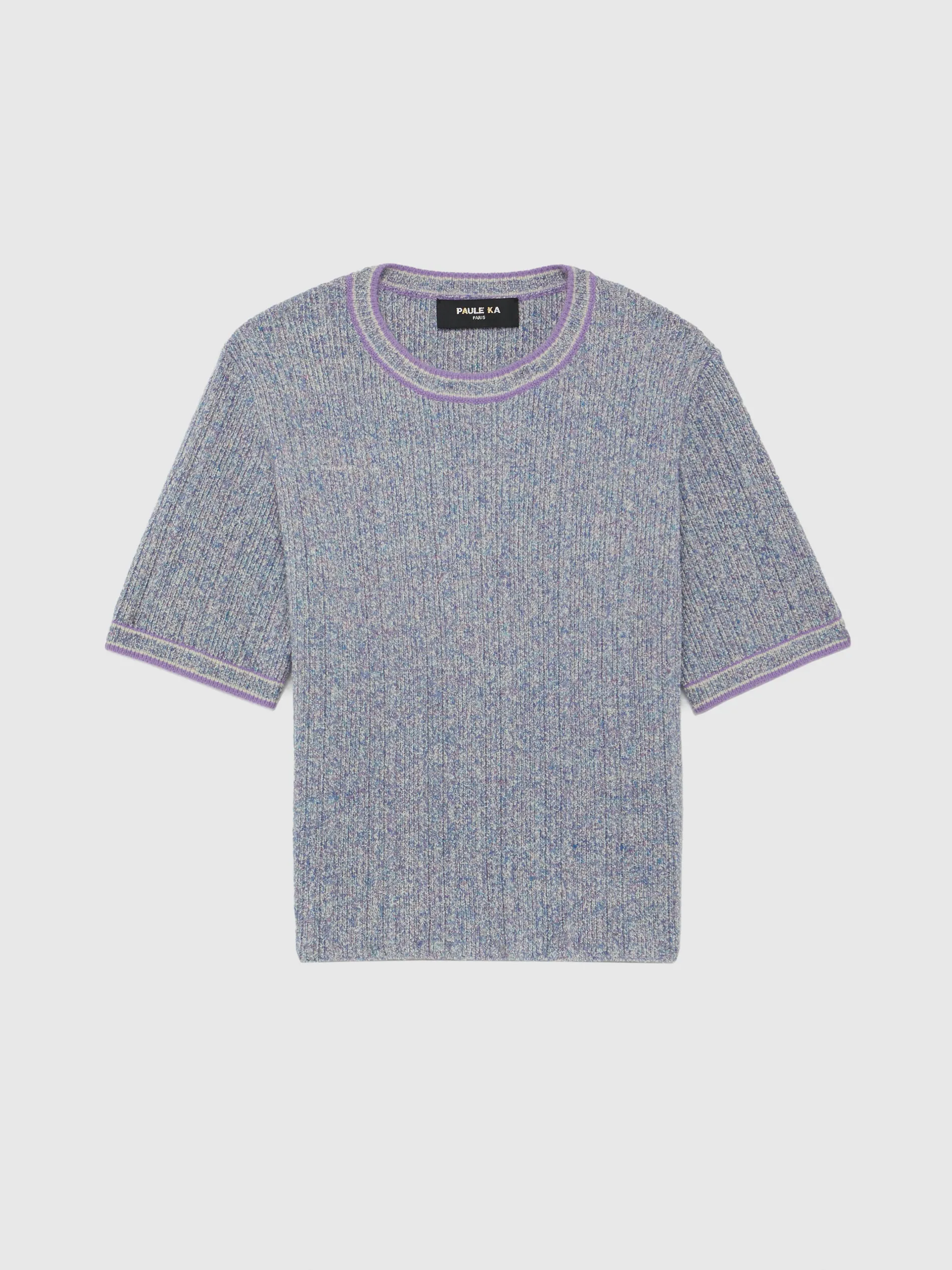 Paule Ka Pull Manches Courtes En Maille Moulinee<Femme Pulls Et Cardigans