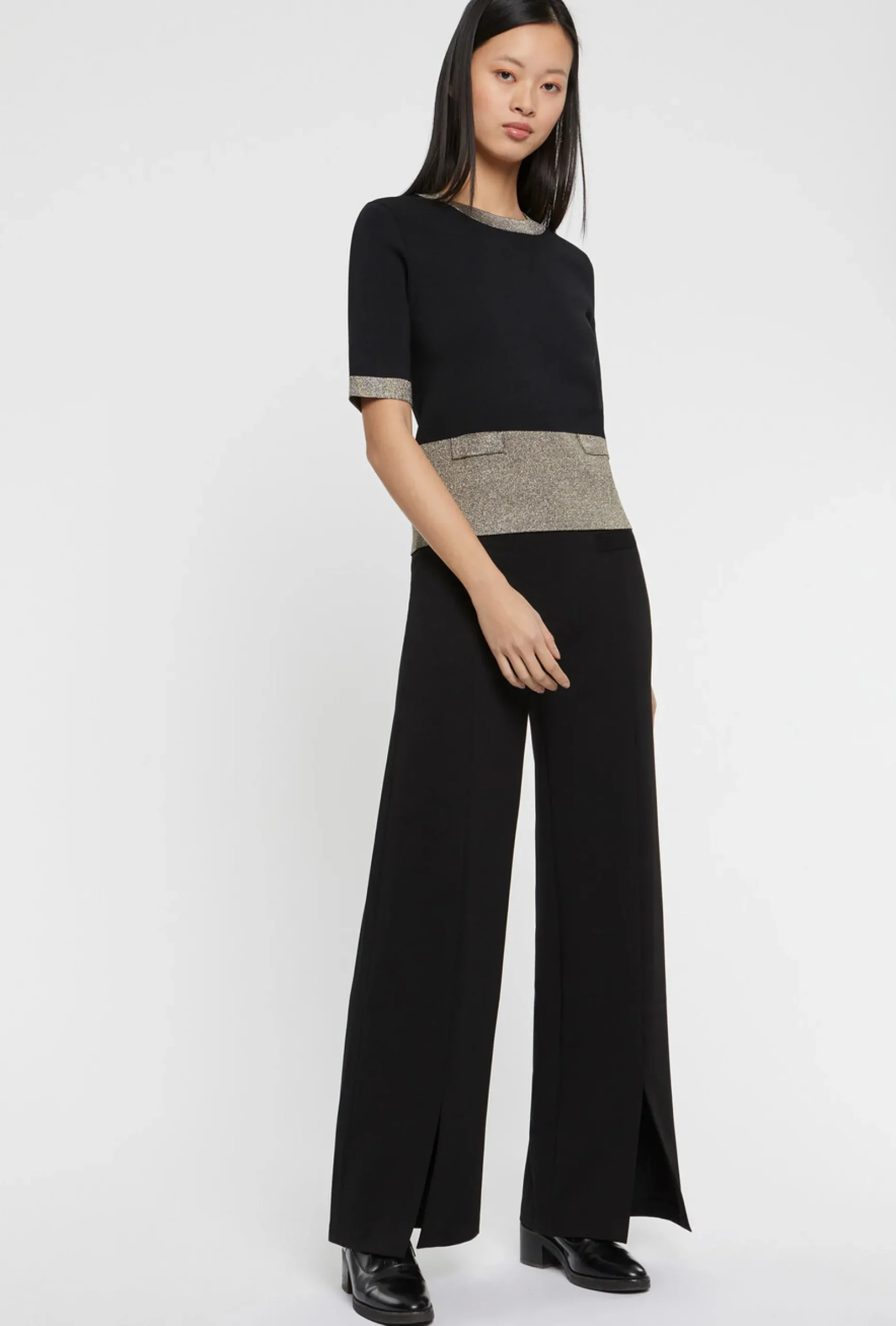 Paule Ka Pull Manches Courtes En Maille Milano Et Lurex<Femme Pulls Et Cardigans