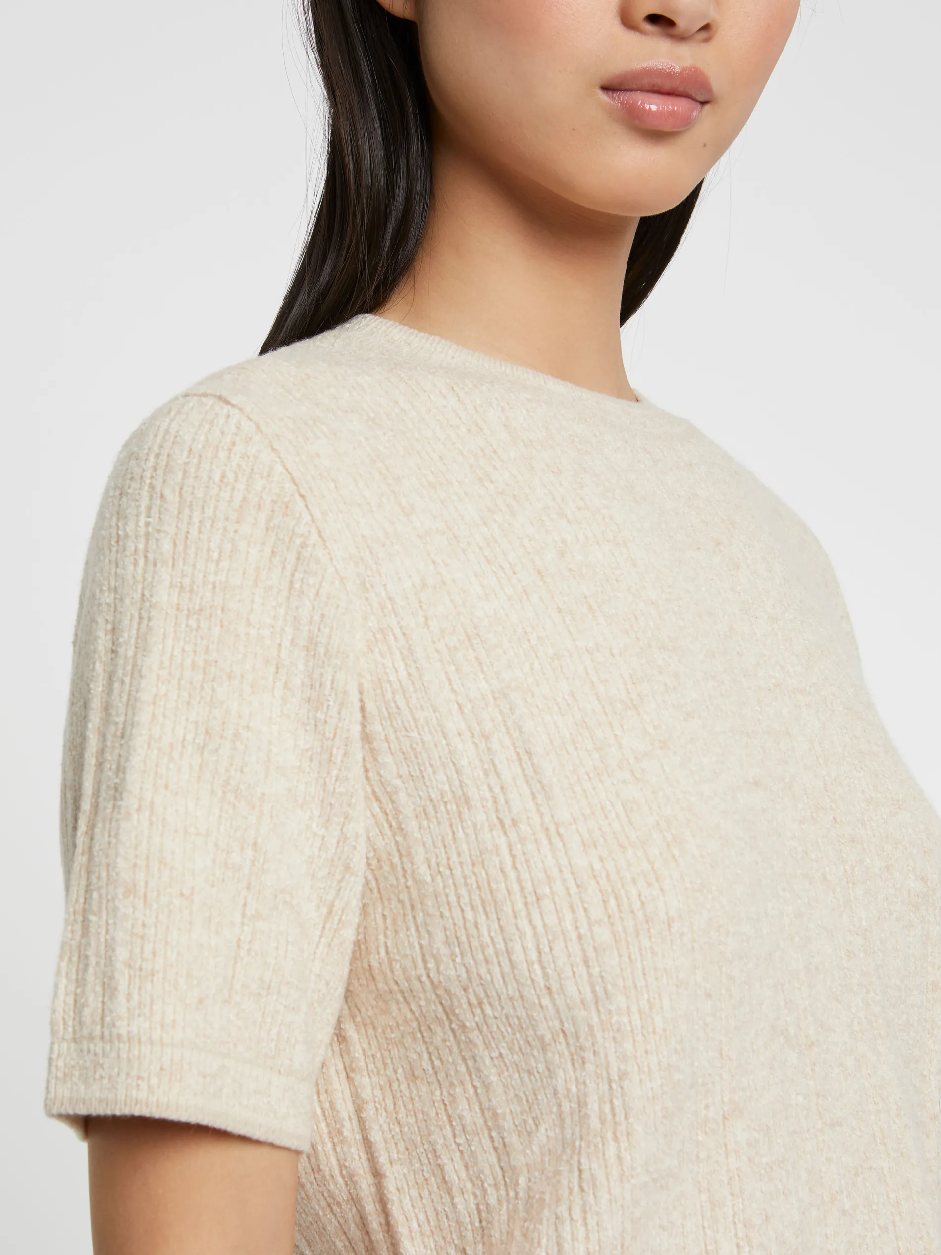 Paule Ka Pull Manches Courtes En Maille Moulinee<Femme Pulls Et Cardigans