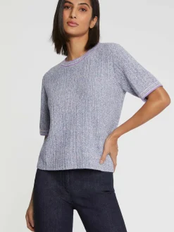 Paule Ka Pull Manches Courtes En Maille Moulinee<Femme Pulls Et Cardigans