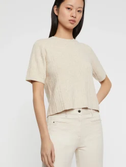 Paule Ka Pull Manches Courtes En Maille Moulinee<Femme Pulls Et Cardigans