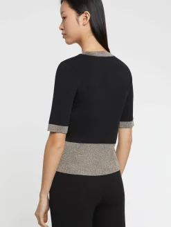 Paule Ka Pull Manches Courtes En Maille Milano Et Lurex<Femme Pulls Et Cardigans