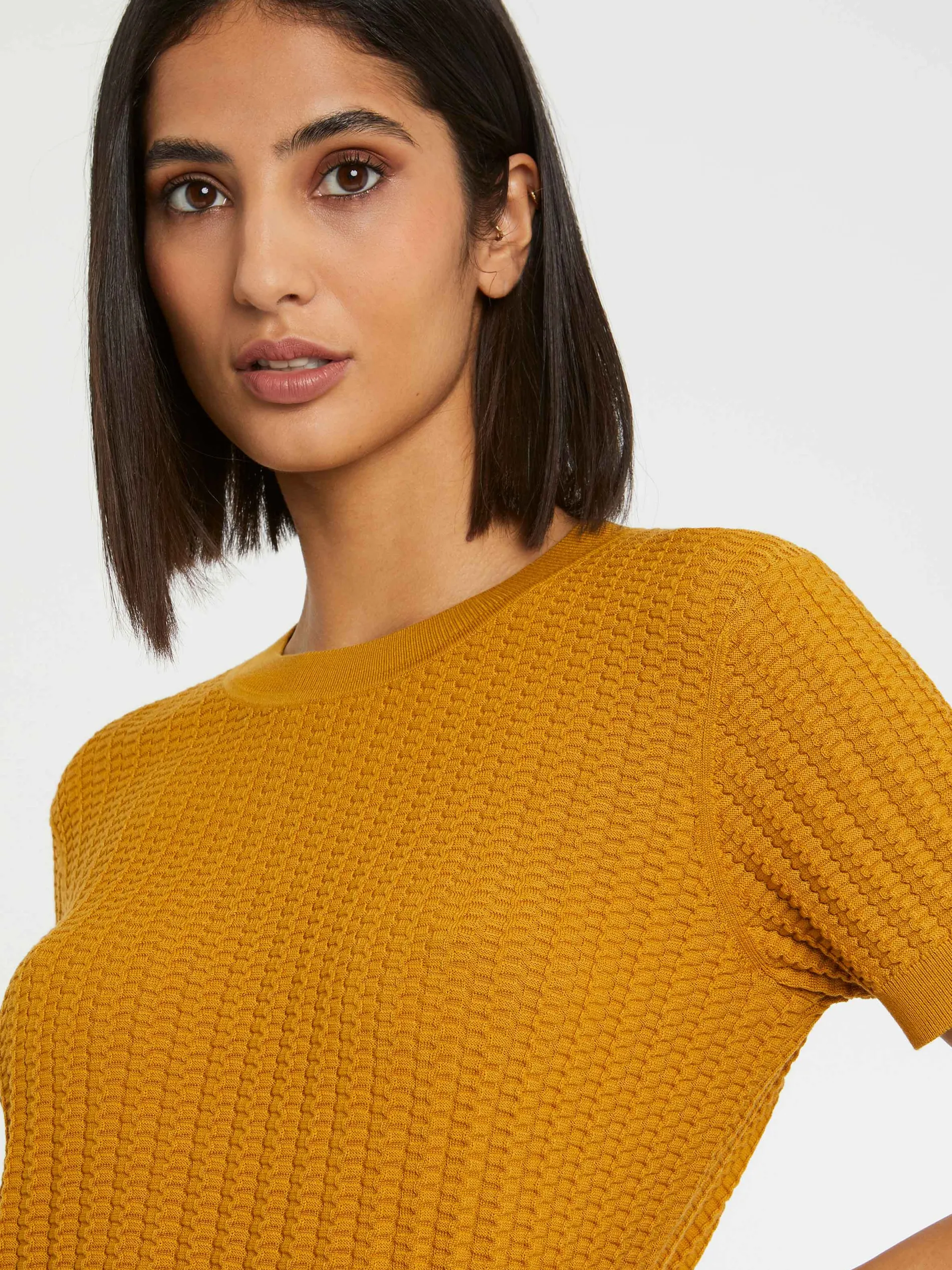 Paule Ka Pull Manches Courtes En Point Fantaisie<Femme Pulls Et Cardigans