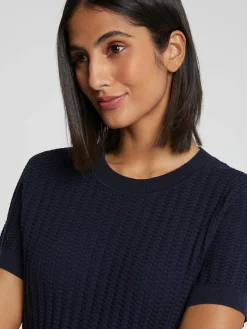 Paule Ka Pull Manches Courtes En Point Fantaisie<Femme Pulls Et Cardigans