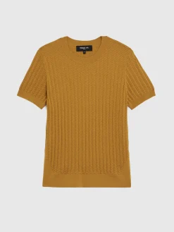 Paule Ka Pull Manches Courtes En Point Fantaisie<Femme Pulls Et Cardigans