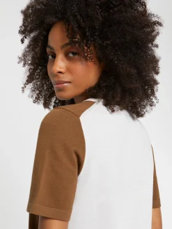 Paule Ka Pull Manches Courtes En Soie Et Coton<Femme Pulls Et Cardigans