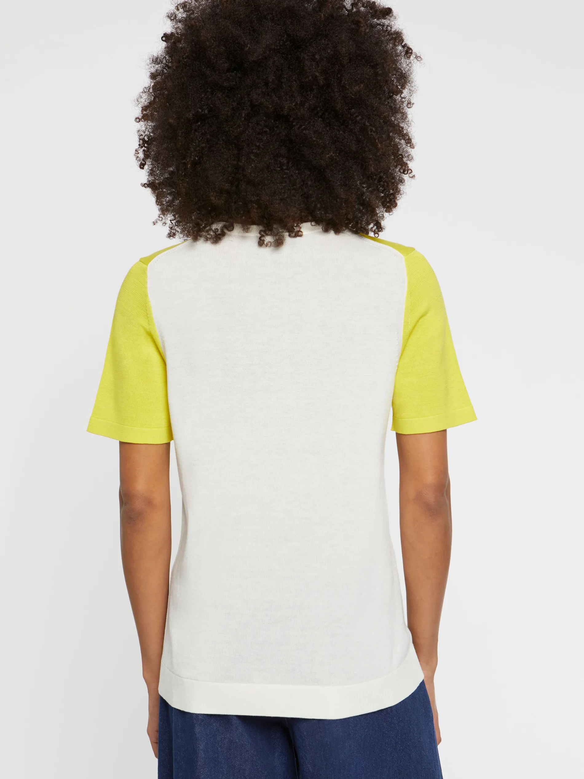 Paule Ka Pull Manches Courtes En Soie Et Coton<Femme Pulls Et Cardigans