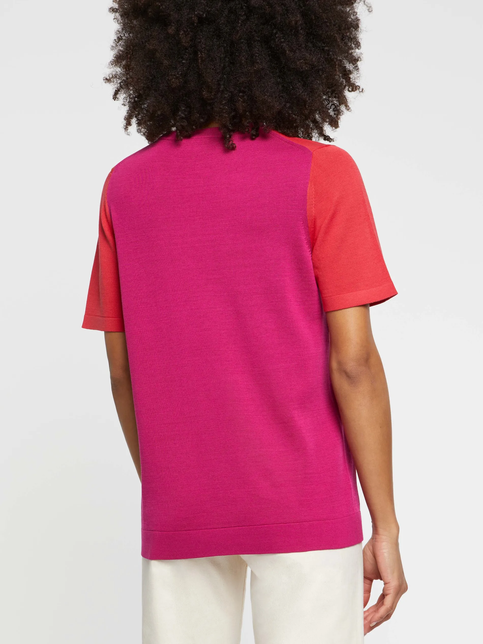 Paule Ka Pull Manches Courtes En Soie Et Coton<Femme Pulls Et Cardigans