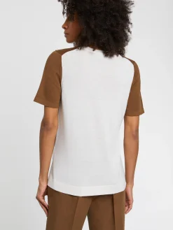 Paule Ka Pull Manches Courtes En Soie Et Coton<Femme Pulls Et Cardigans