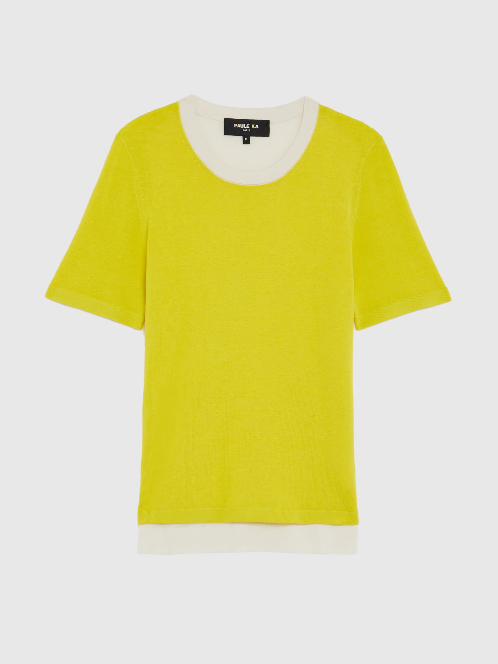 Paule Ka Pull Manches Courtes En Soie Et Coton<Femme Pulls Et Cardigans