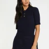 Paule Ka Pull Polo En Laine En Maille Cotelee<Femme Pulls Et Cardigans