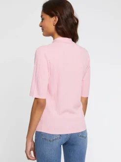 Paule Ka Pull Polo En Laine En Maille Cotelee<Femme Pulls Et Cardigans
