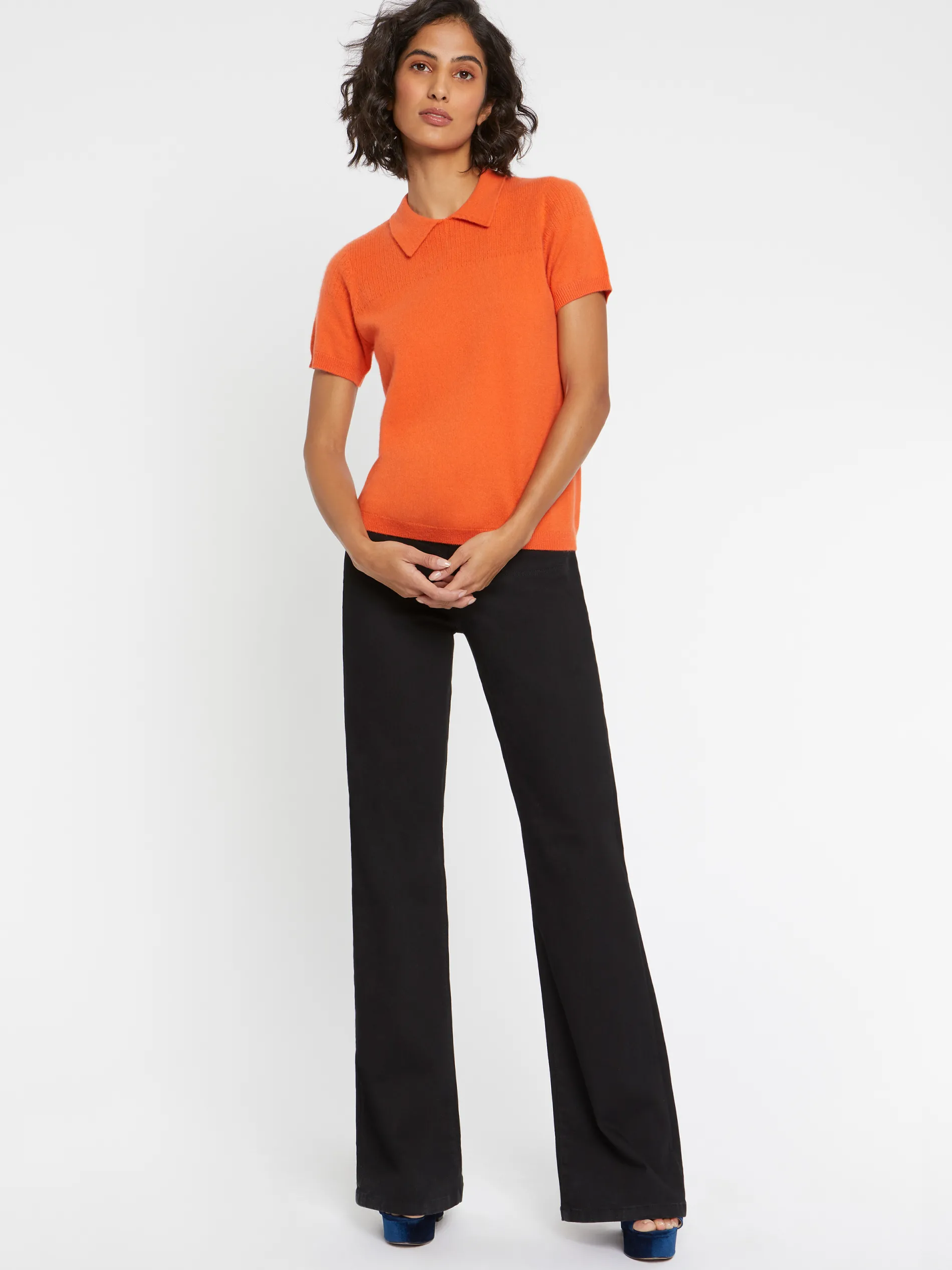Paule Ka Pull Polo Manches Courtes En Cachemire<Femme Pulls Et Cardigans