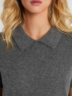 Paule Ka Pull Polo Manches Courtes En Cachemire<Femme Pulls Et Cardigans