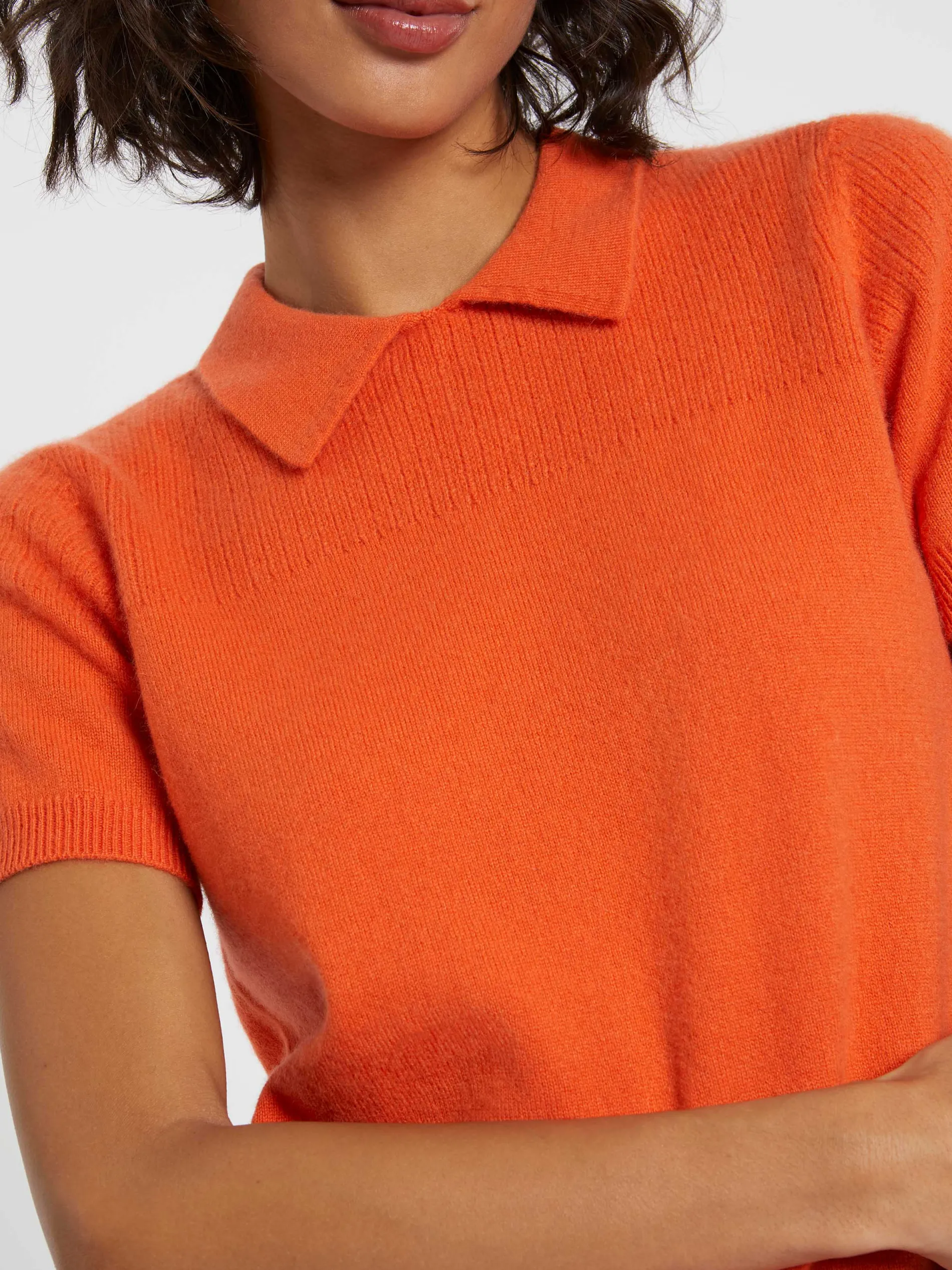 Paule Ka Pull Polo Manches Courtes En Cachemire<Femme Pulls Et Cardigans