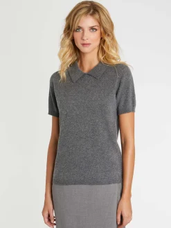 Paule Ka Pull Polo Manches Courtes En Cachemire<Femme Pulls Et Cardigans